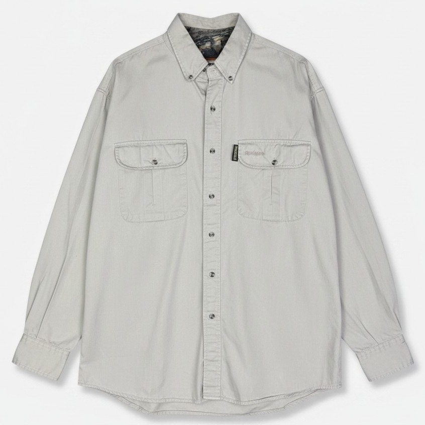 Remington Outdoor Clothing Khaki Button Down Men's Xxl Vintage Hunting Shirt